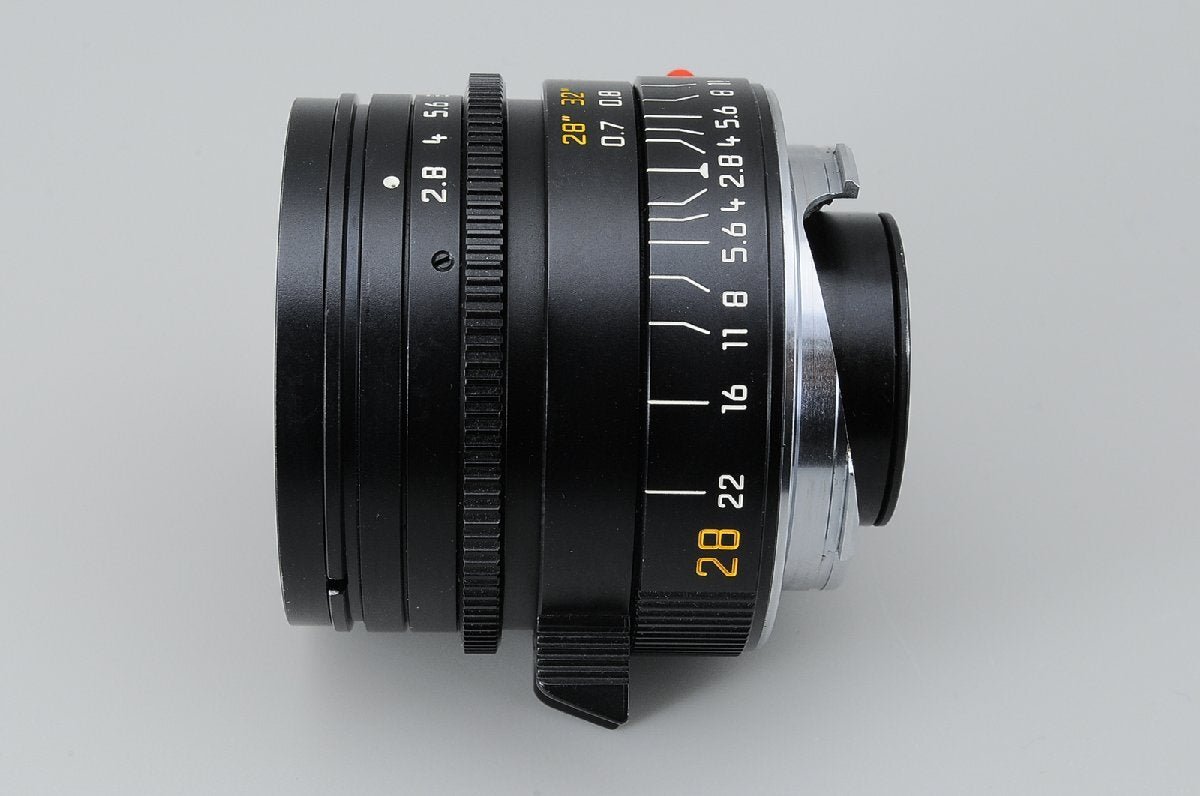 ◆With original box◆Leica Leica ELMARIT-M 28mm F2.8 E46 118090 + 12547 Lens hood, 14013 with cap #12329 [d1211924851]