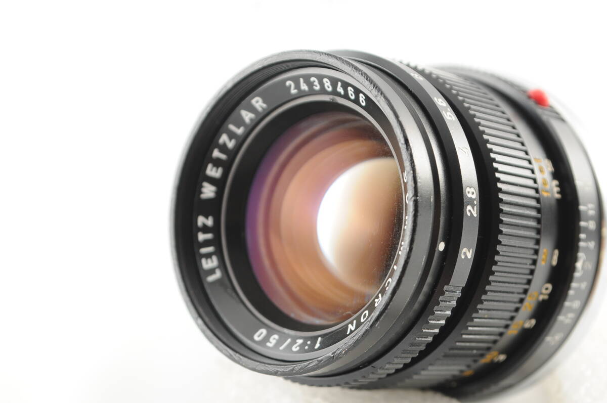 ■Good condition■ Leica SUMMICRON 50mm F2 2nd generation ★ Clean and beautiful appearance! No optical mold or scratches! Fully working item! Operation confirmed in detail! #1746 [o1199706695]
