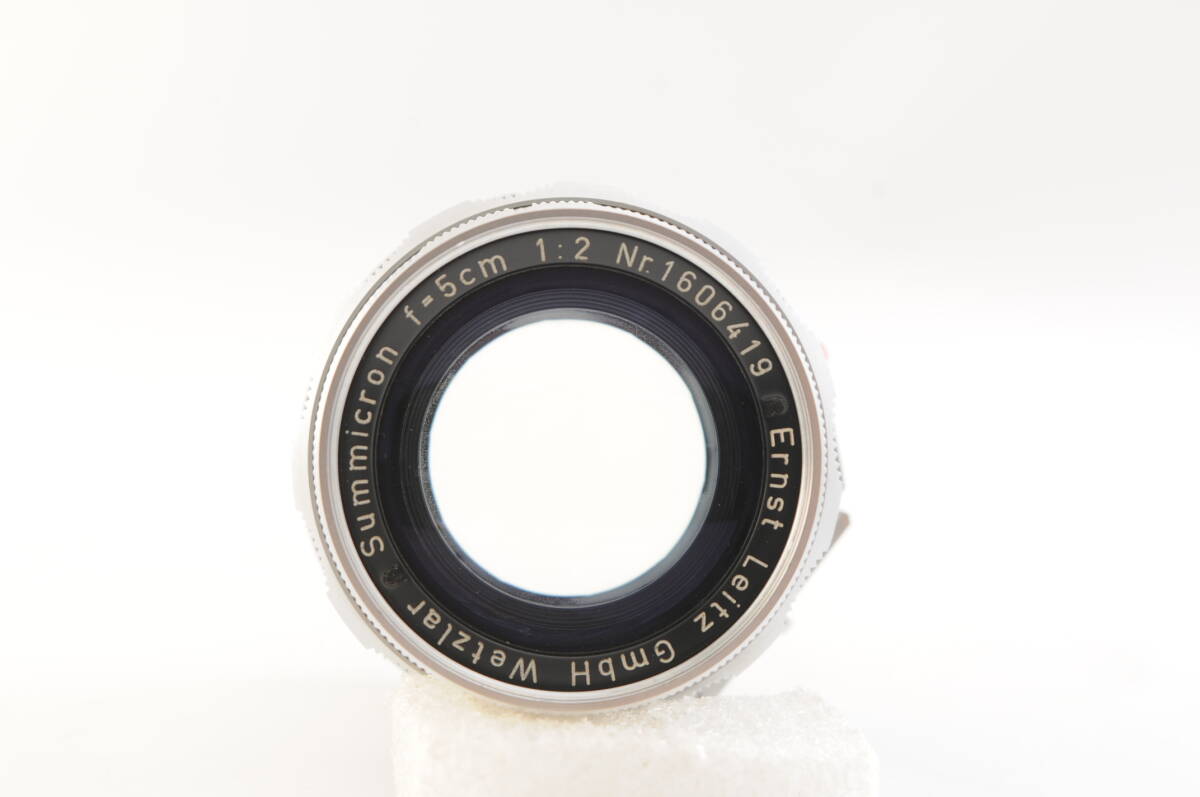 ★Working item★ Leica DR SUMMICRON 50mm F2 M mount with accessories★ Clean and beautiful appearance! No scratches on the optical system! Operation has been confirmed in detail! [1212188456]