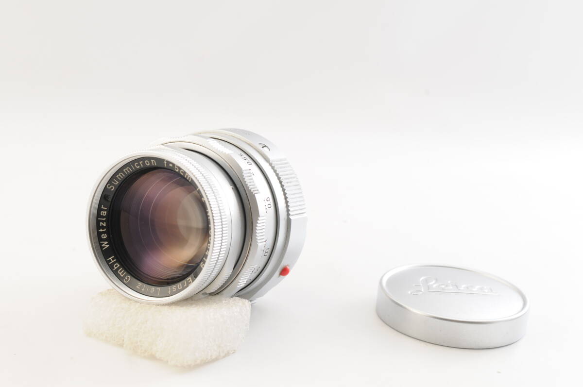 ★Working item★ Leica DR SUMMICRON 50mm F2 M mount with accessories★ Clean and beautiful appearance! No scratches on the optical system! Operation has been confirmed in detail! [1212188456]