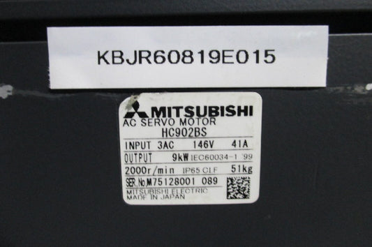 MITSUBISHI HC902BS AC SERVO MOTOR 9KW [f1150887883]