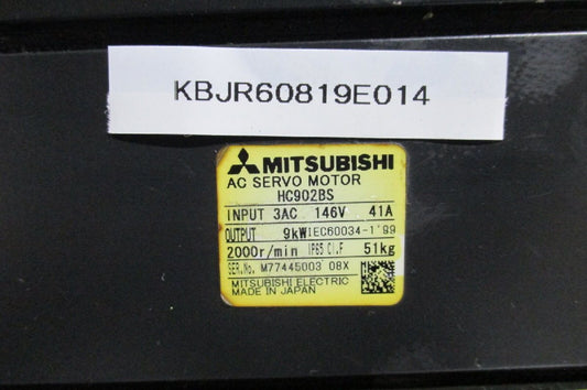 MITSUBISHI HC902BS AC SERVO MOTOR 9KW [k1150883759]