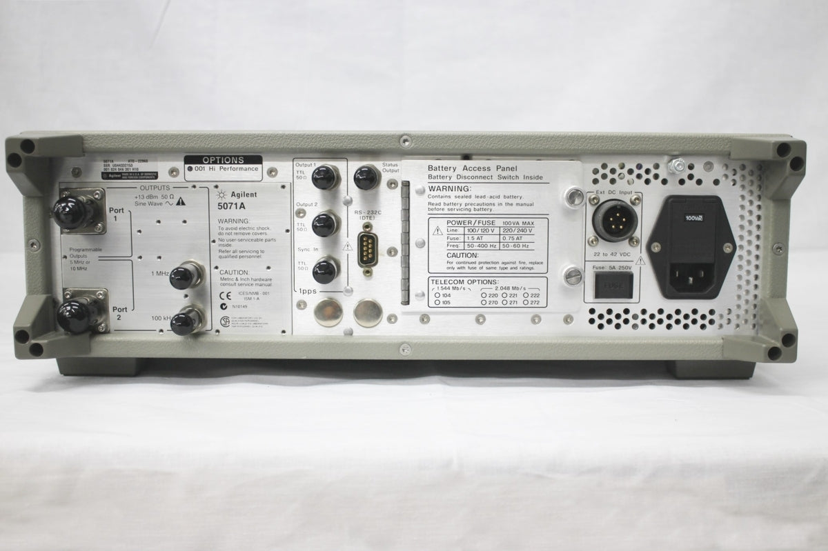 Agilent 5071A Frequency Standard with Option 001 [x712051877]