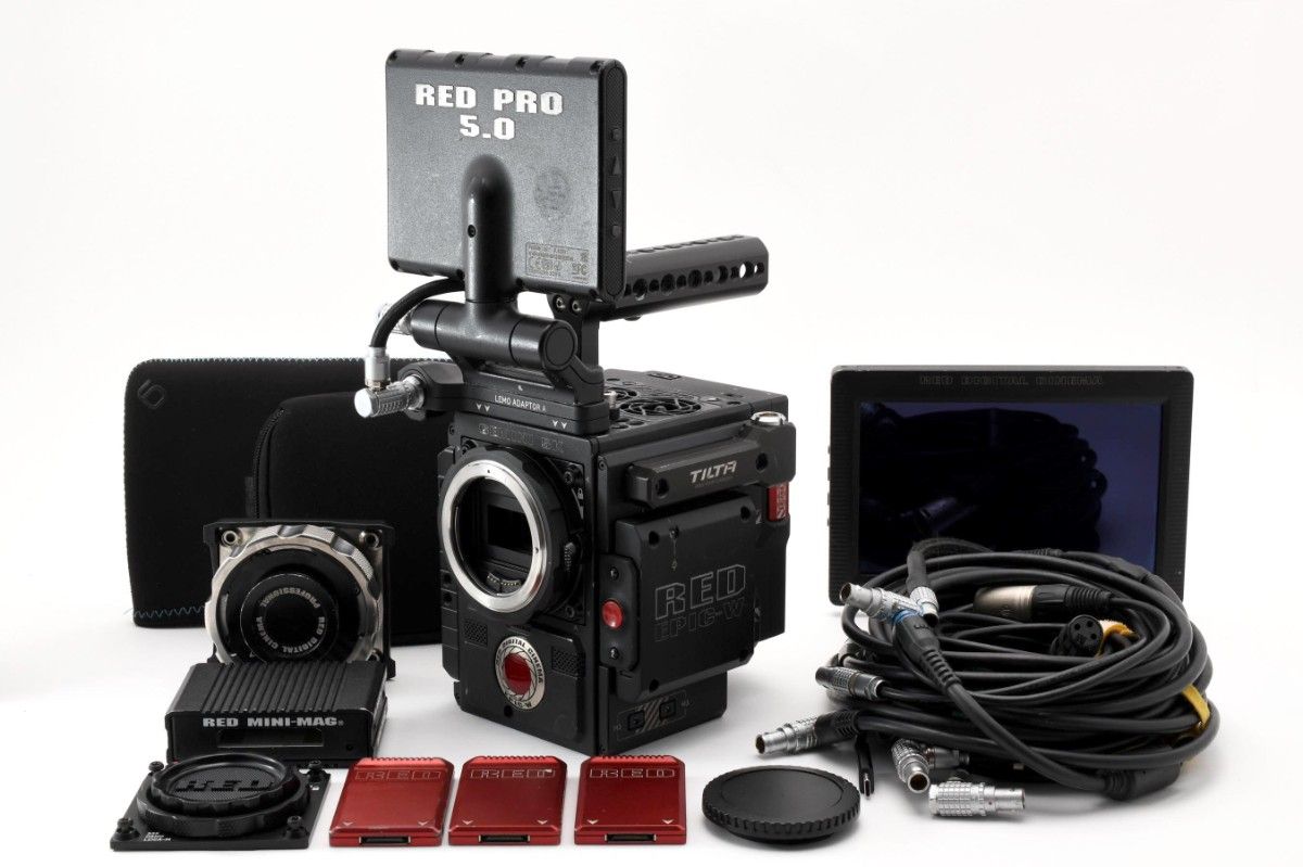 RED DSMC2 GEMINI 5K Camera 512GB x3 with 5/7 inch Monitor EF/PL Mount Deluxe Set [z676858572]