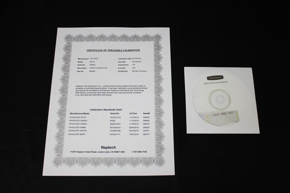 Wiltron 6637A Sweep Generator 2-18.6GHz [e423630036]