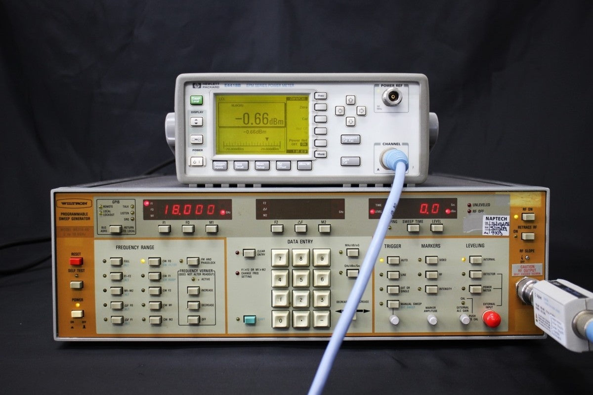 Wiltron 6637A Sweep Generator 2-18.6GHz [e423630036]