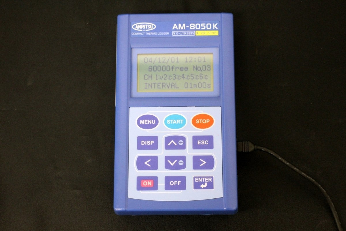 ANRITSU AM-8050K Compact Thermologger 6ch Temperature/DC Voltage -200 to 1370deg(K) [u1048609374]