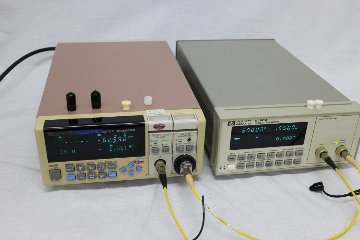 HP 8156A Optical Attenuator 1250-1650nm 60dB [r1048625314]