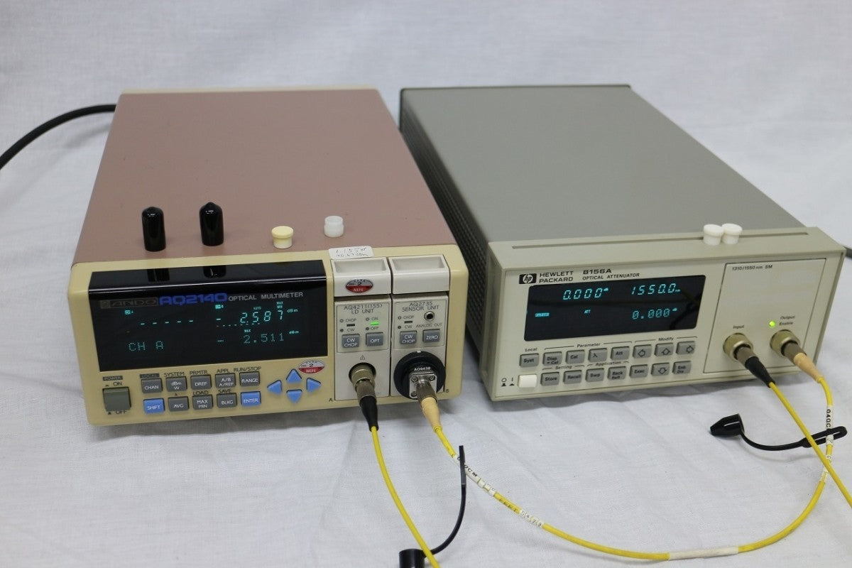 HP 8156A Optical Attenuator 1250-1650nm 60dB [r1048625314]