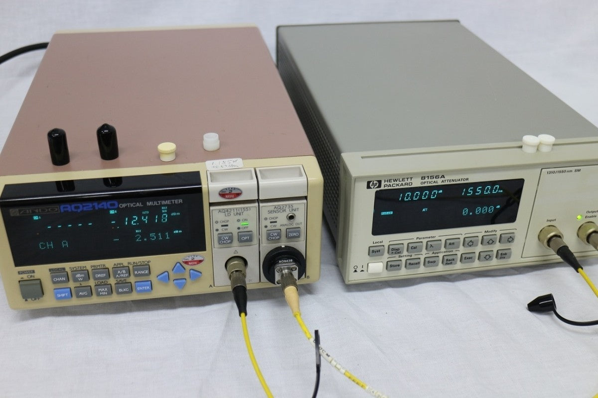 HP 8156A Optical Attenuator 1250-1650nm 60dB [r1048625314]