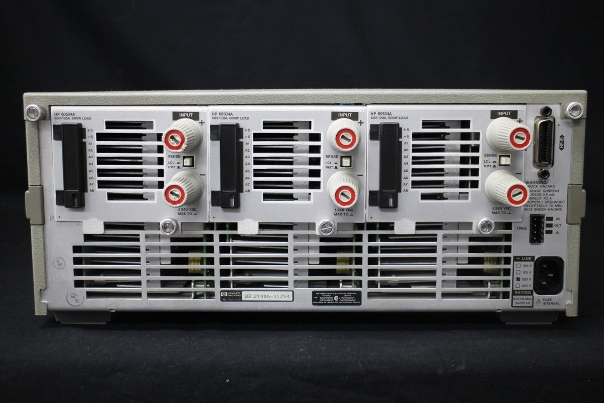 HP 6050A Electronic Load with 60504A 3 Units 1800W [x1048614491]
