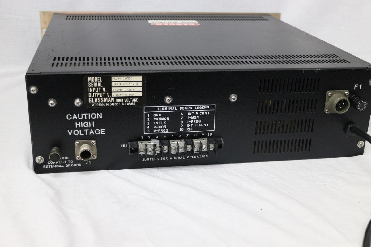 Glassman PS/WG-10N30 High Voltage Power Supply -10kV 30mA [p1048623301]