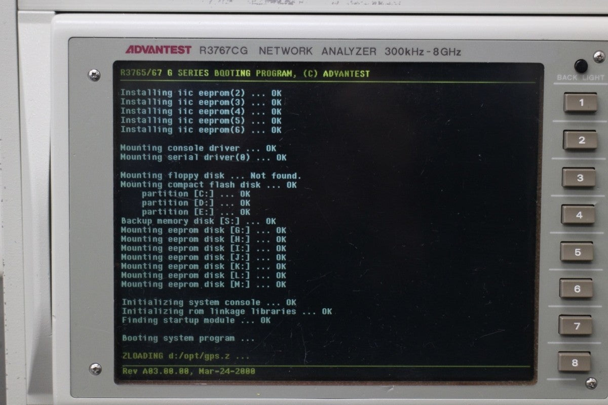 Advantest R3767CG Network Analyzer 8GHz 4-Port [e1048726849]