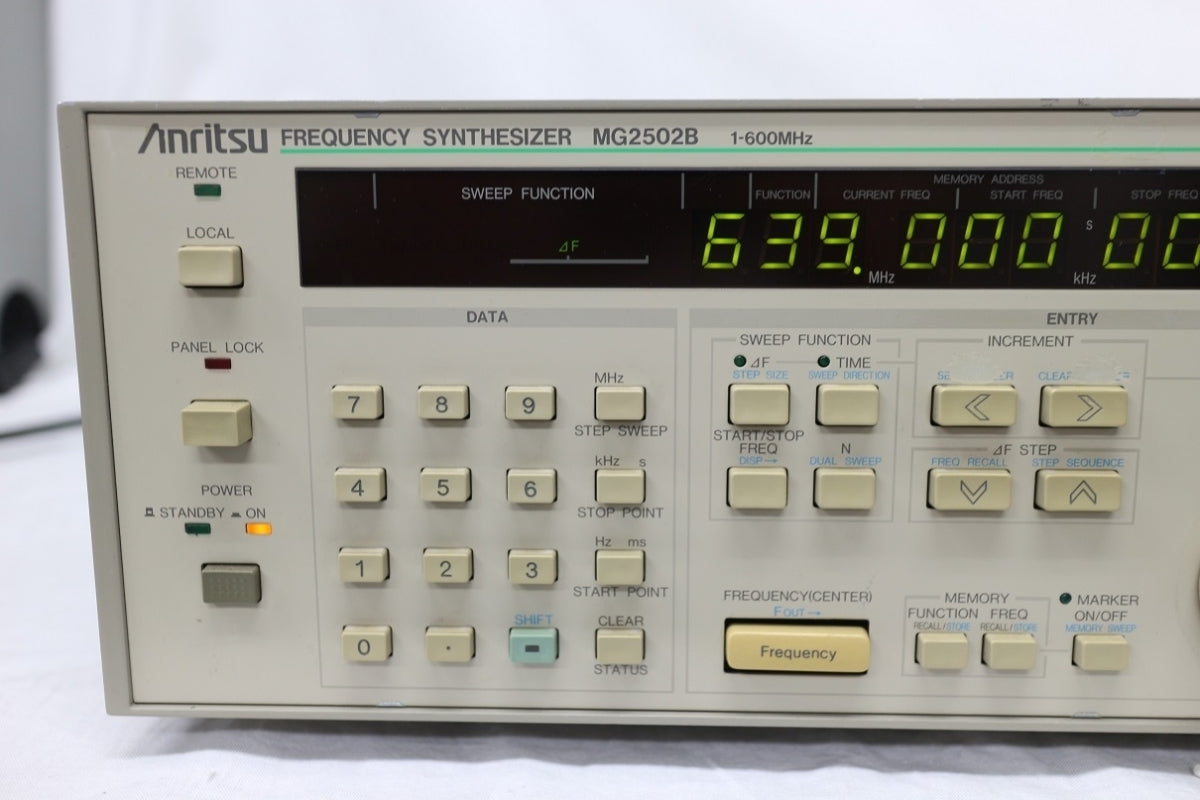 Anritsu MG2502B Synthesizer Level Generator 1Hz-600MHz [p1056075819]