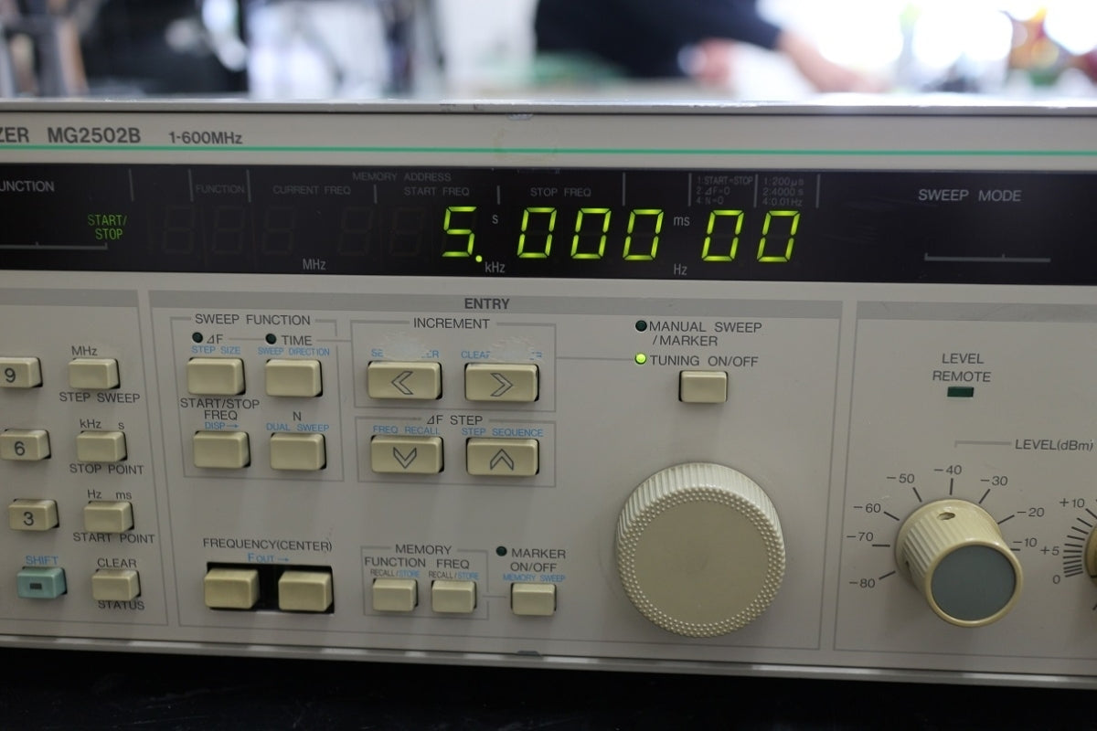 Anritsu MG2502B Synthesizer Level Generator 1Hz-600MHz [p1056075819]