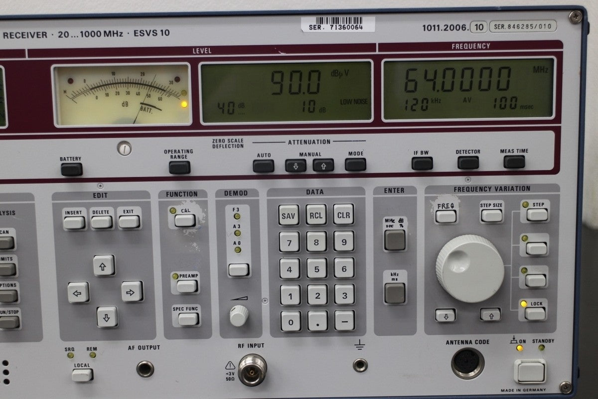 Rohde & Schwarz ESVS10 EMI Test Receiver 20-1000MHz [l1062006727]
