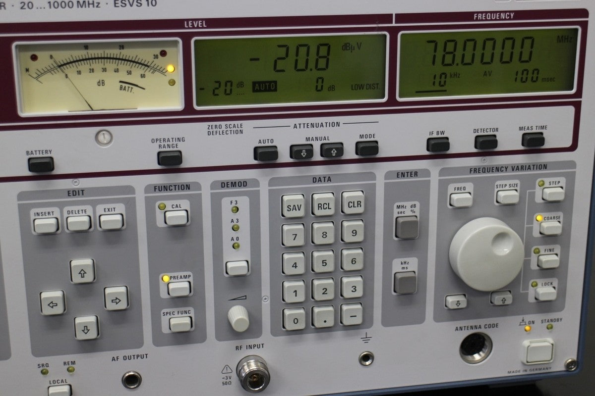 Rohde & Schwarz ESVS10 EMI Test Receiver 20-1000MHz (for parts or not working) [o1062033339]