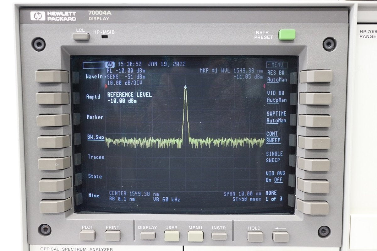 HP 71452B Optical Spectrum Analyzer 600-1700nm [d1113220556]