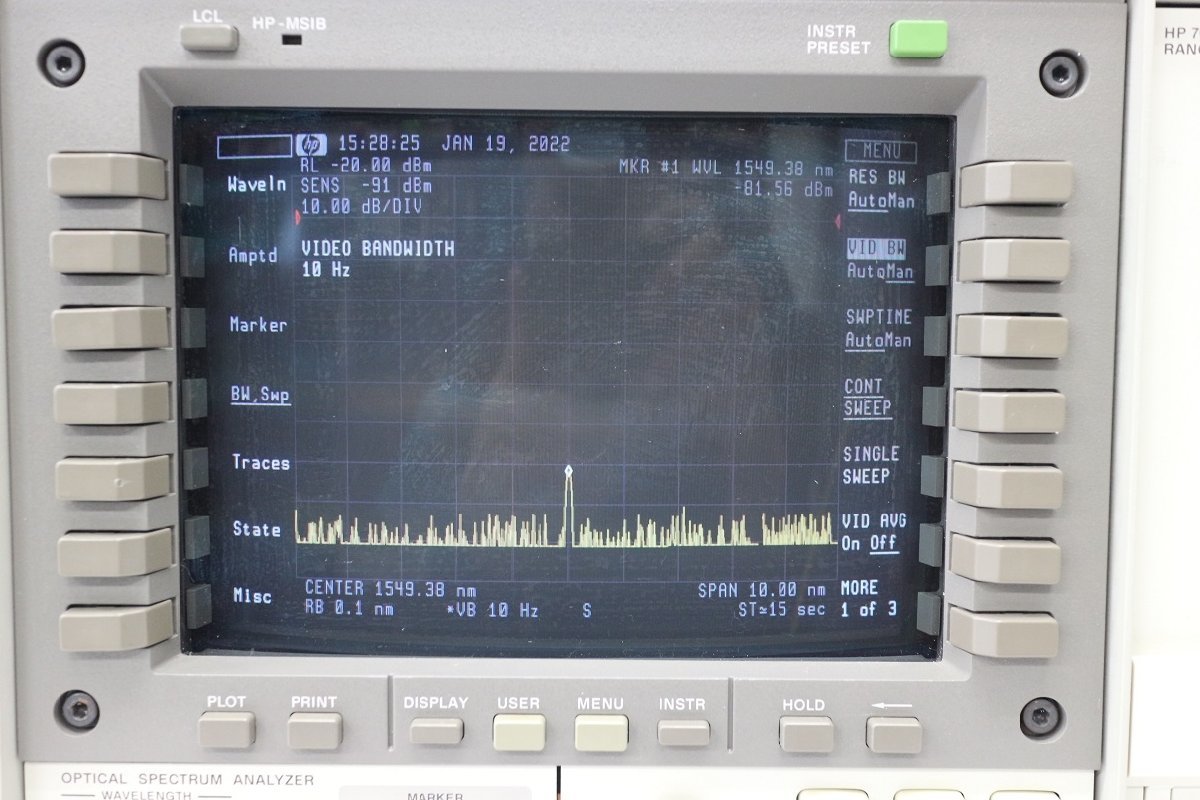 HP 71452B Optical Spectrum Analyzer 600-1700nm [d1113220556]
