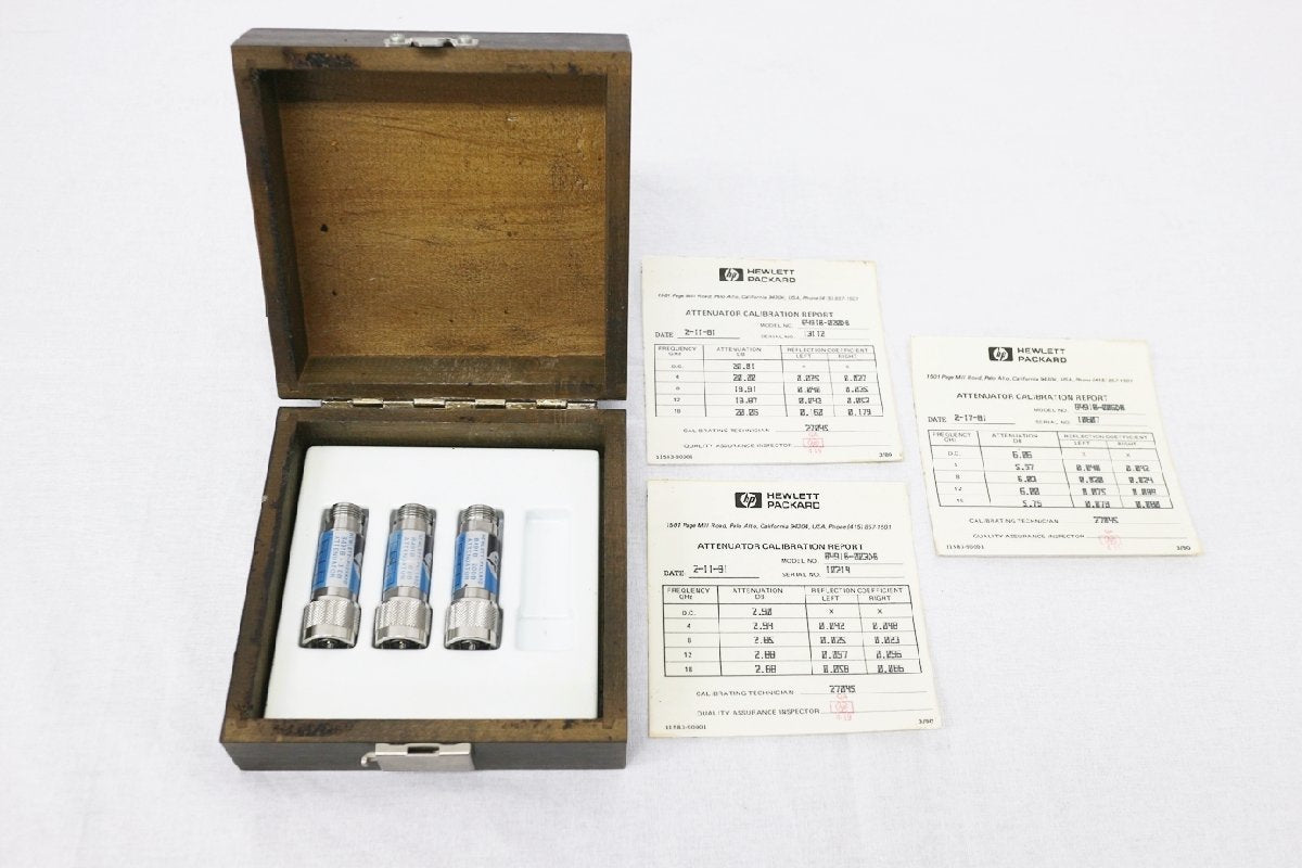HP 11582A Attenuator Set with 20dB 6dB 3dB [f1113215268]