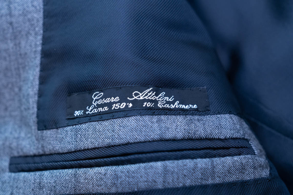 Cesare Attolini Suit Size 48 Wool Cashmere Gray Attolini Sartoria Brioni Kiton Isaia Stile Latino Sartorio If you are looking for too [p1115347307]