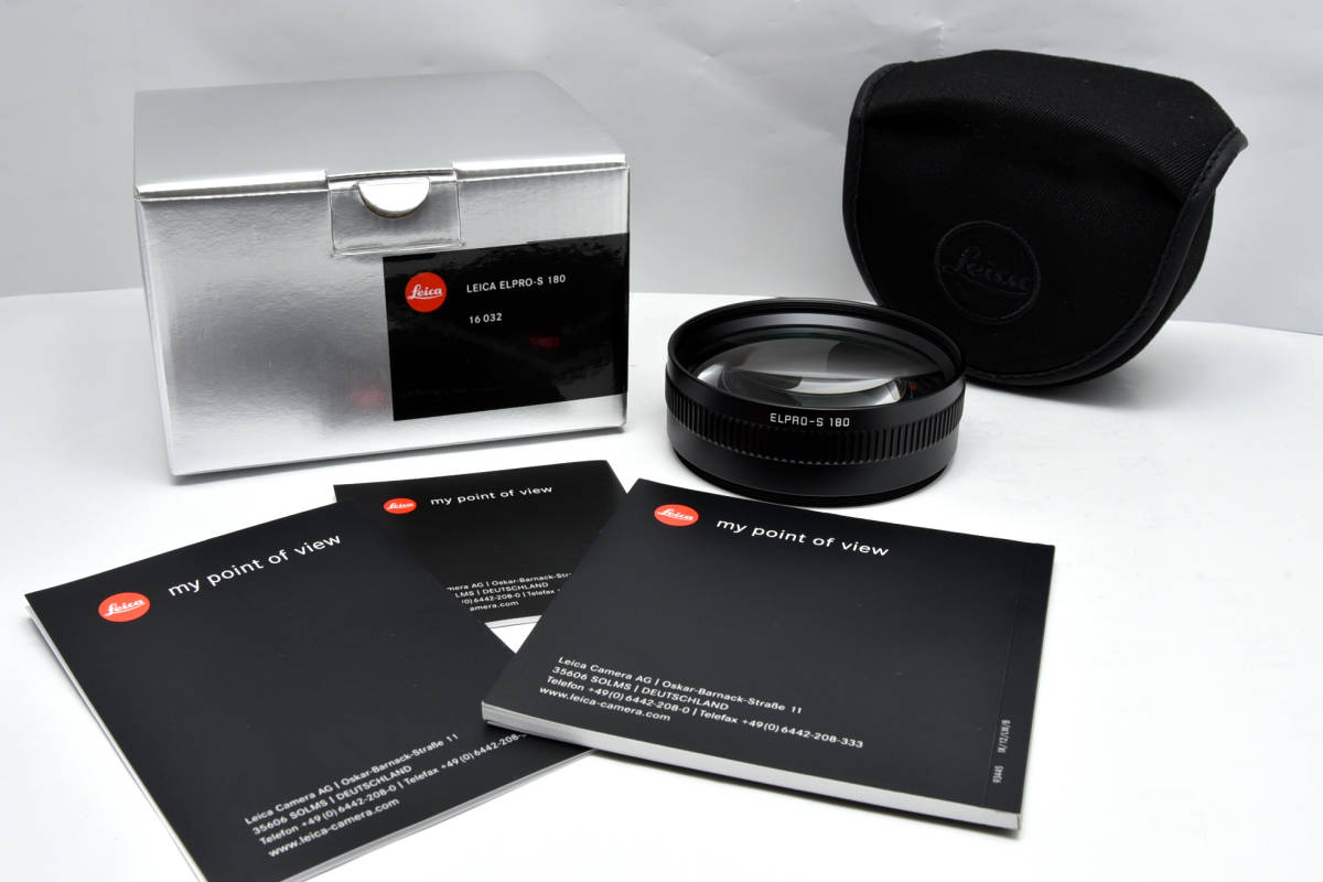Leica ELPRO-S 180 Close-Up Converter Lens ELPRO 16032 with Original Box S System APO-ELMAR-S 180mm f3.5 [q1123585959]