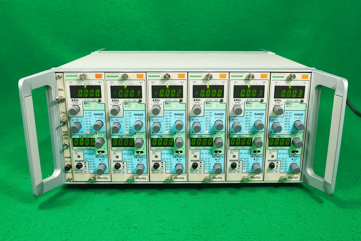 A&D AS16-105 + AS1803R Strain Measurement Device 6 Units [b1159062393]