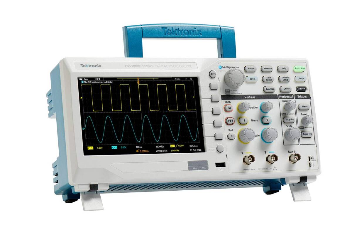 Tektronix TBS1052C Digital Oscilloscope 50MHz 1GS/s 2 Channel 20k Record Length [q1200436663]