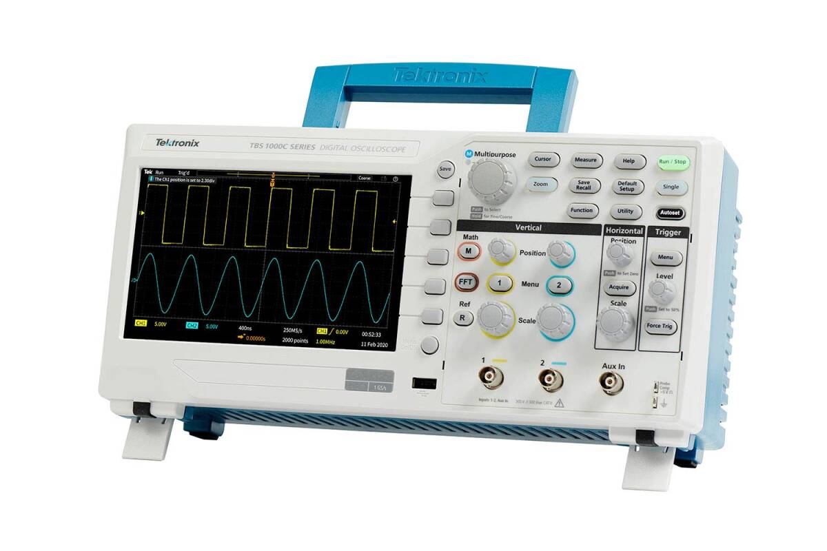 Tektronix TBS1052C Digital Oscilloscope 50MHz 1GS/s 2 Channel 20k Record Length [q1200436663]