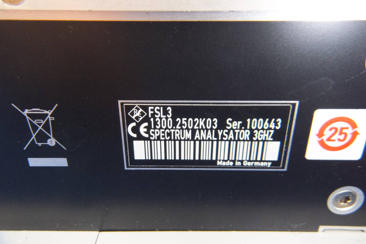ROHDE&SCHWARZ FSL3 Spectrum Analyzer [e1179552730]