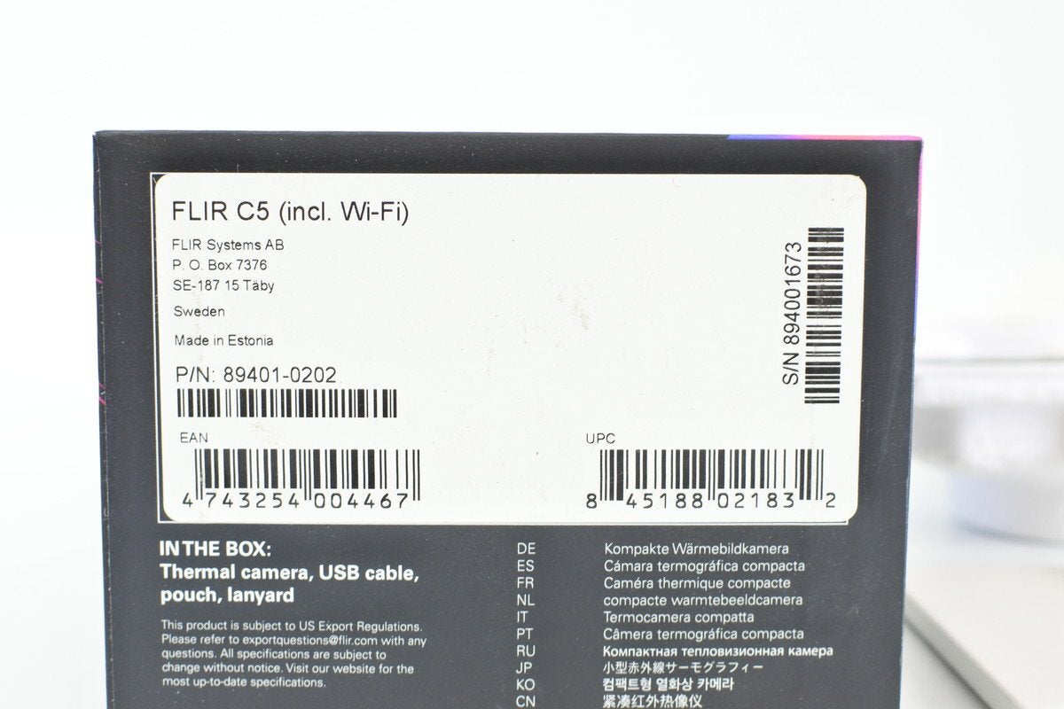 FLIR C5 Thermal Camera Compact CX-Series 19200 Pixels Wi-Fi with Accessories [p1189790964]