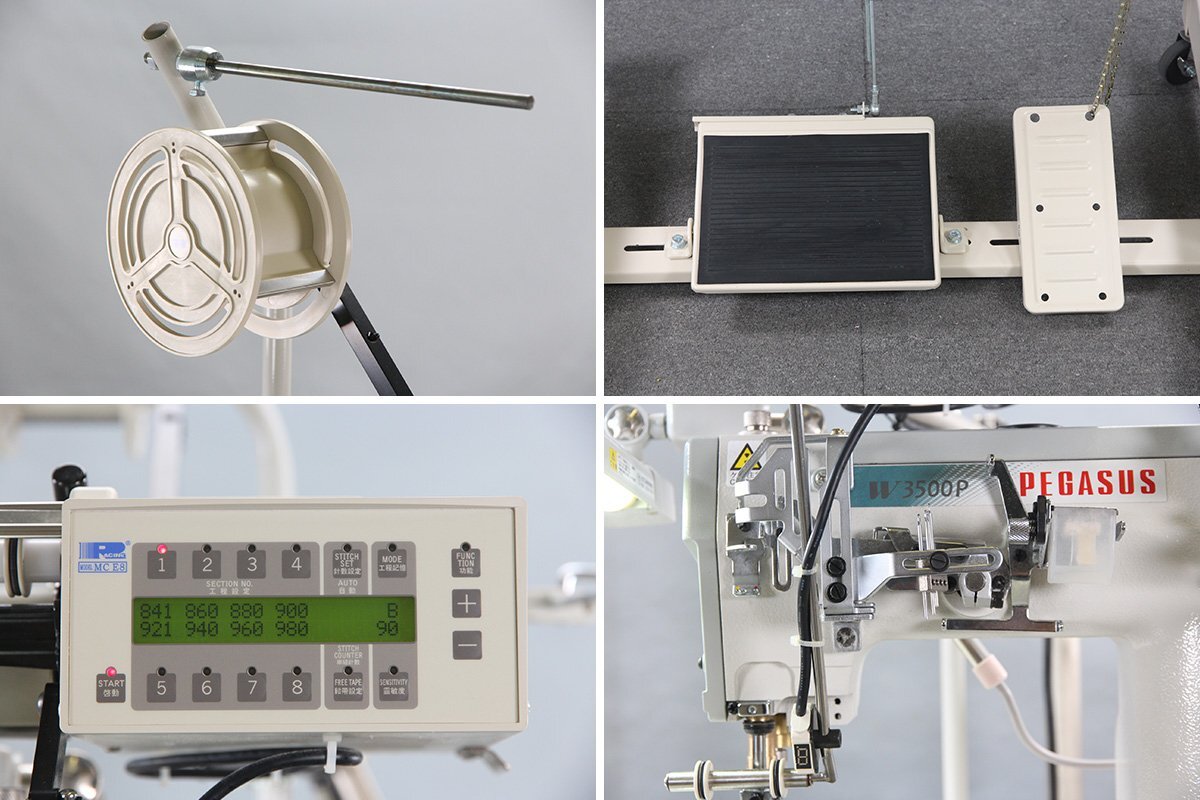 PEGASUS W3562P-01G Flatbed Interlock Stitch Sewing Machine Oil Barrier Type [d1195575628]