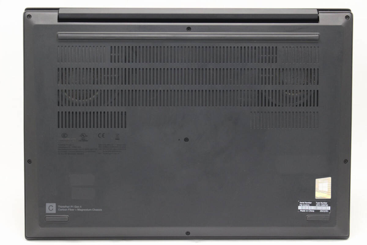 NVIDIA RTX A2000 Lenovo ThinkPad P1 Gen4 16-inch 2K Windows11 Core i7-11800H 32GB NVMe 512GB-SSD Mera Wireless Wi-Fi6 Office [1198915160]