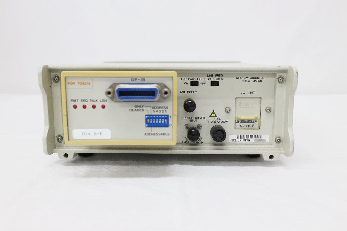 ADVANTEST TQ8215 Optical Multimeter [w1208689555]