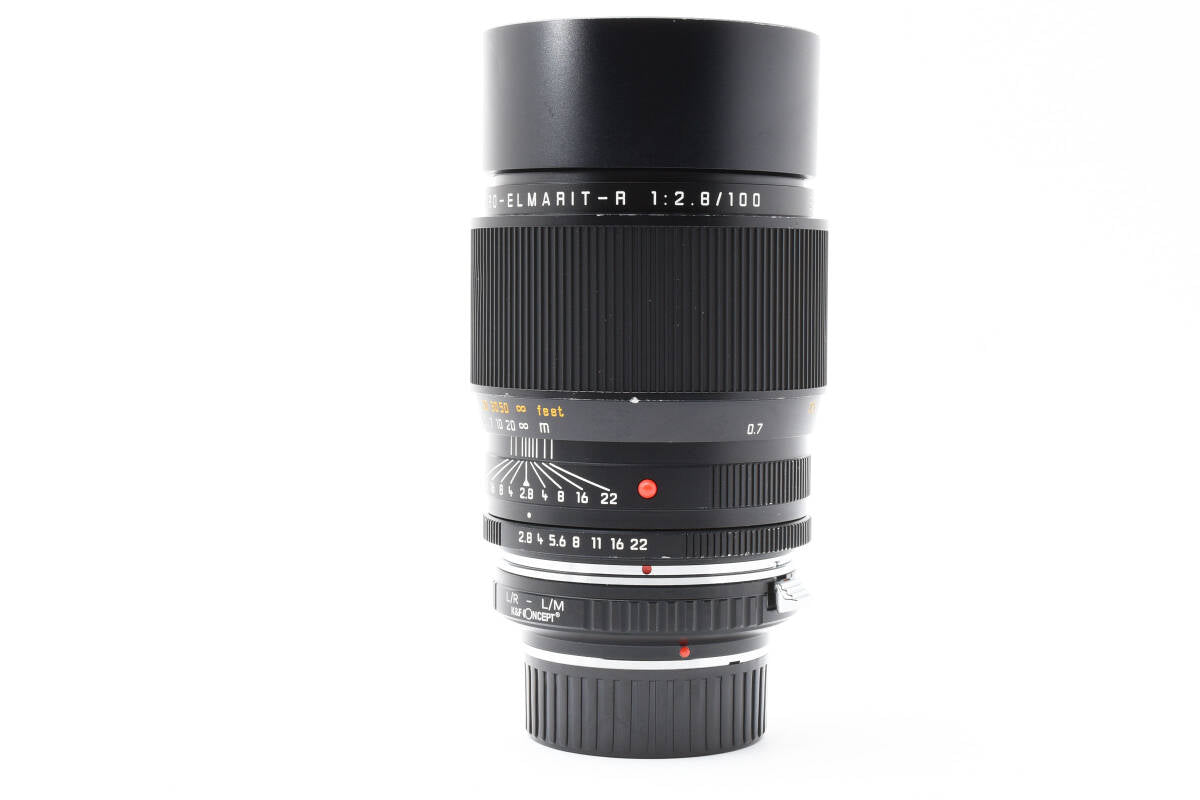 Leica APO MACRO ELMARIT R 100mm f/2.8 E60 Lens with M Mount Adapter [h1211808461]