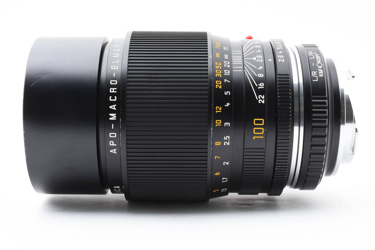 Leica APO MACRO ELMARIT R 100mm f/2.8 E60 Lens with M Mount Adapter [h1211808461]