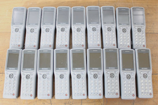 ☆[3F1205-24] KEYENCE Handy Terminal BT-1510W BT-1550WB Ultra Small Barcode 18 Units Set Junk [t1212156550]