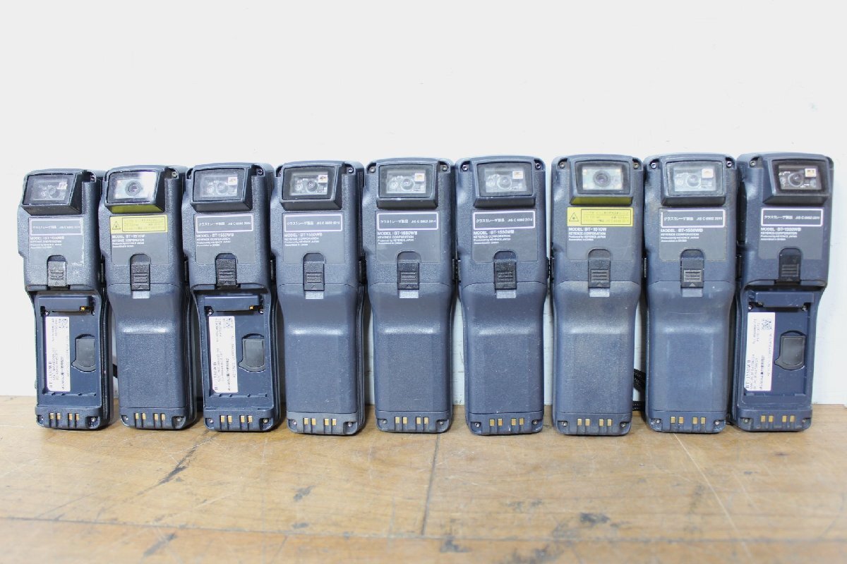 ☆[3F1205-24] KEYENCE Handy Terminal BT-1510W BT-1550WB Ultra Small Barcode 18 Units Set Junk [t1212156550]