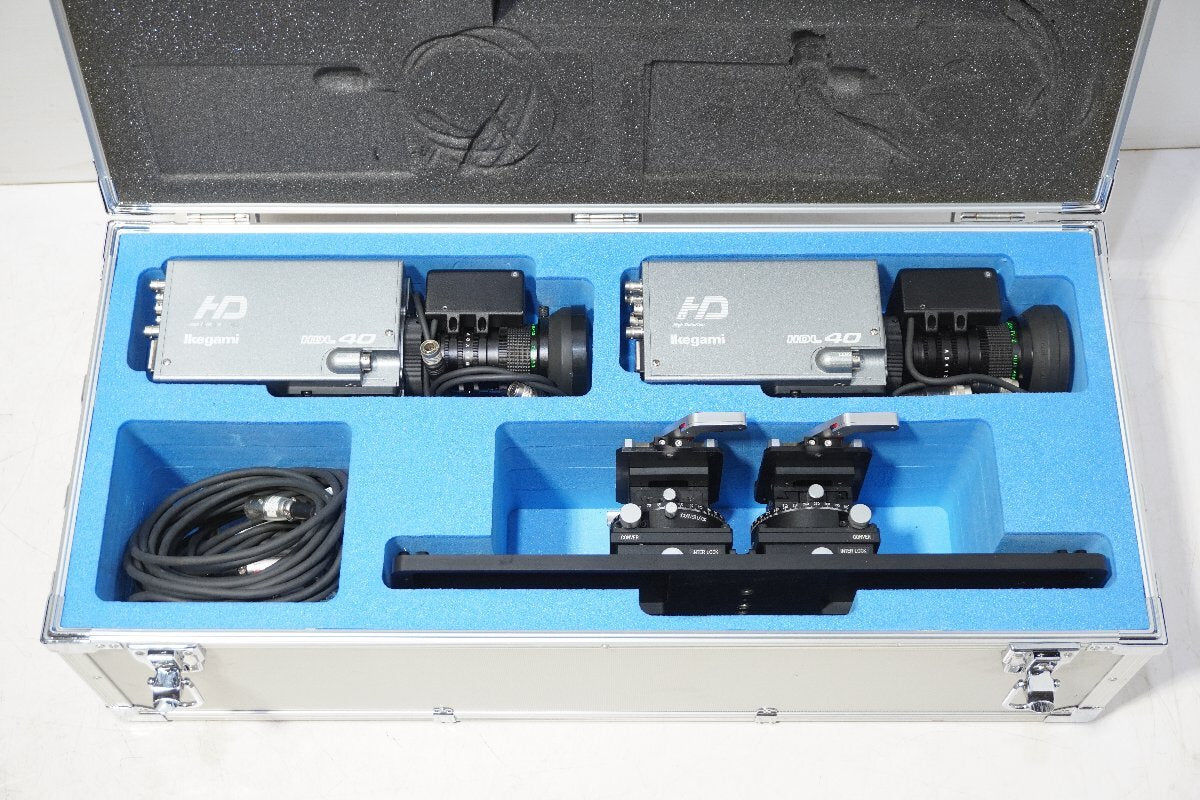 IKegami HDL40 Camera Head with Rail Carrier C-211-(2)P and Goniometer Stage TS-613 Case [d1212283761]