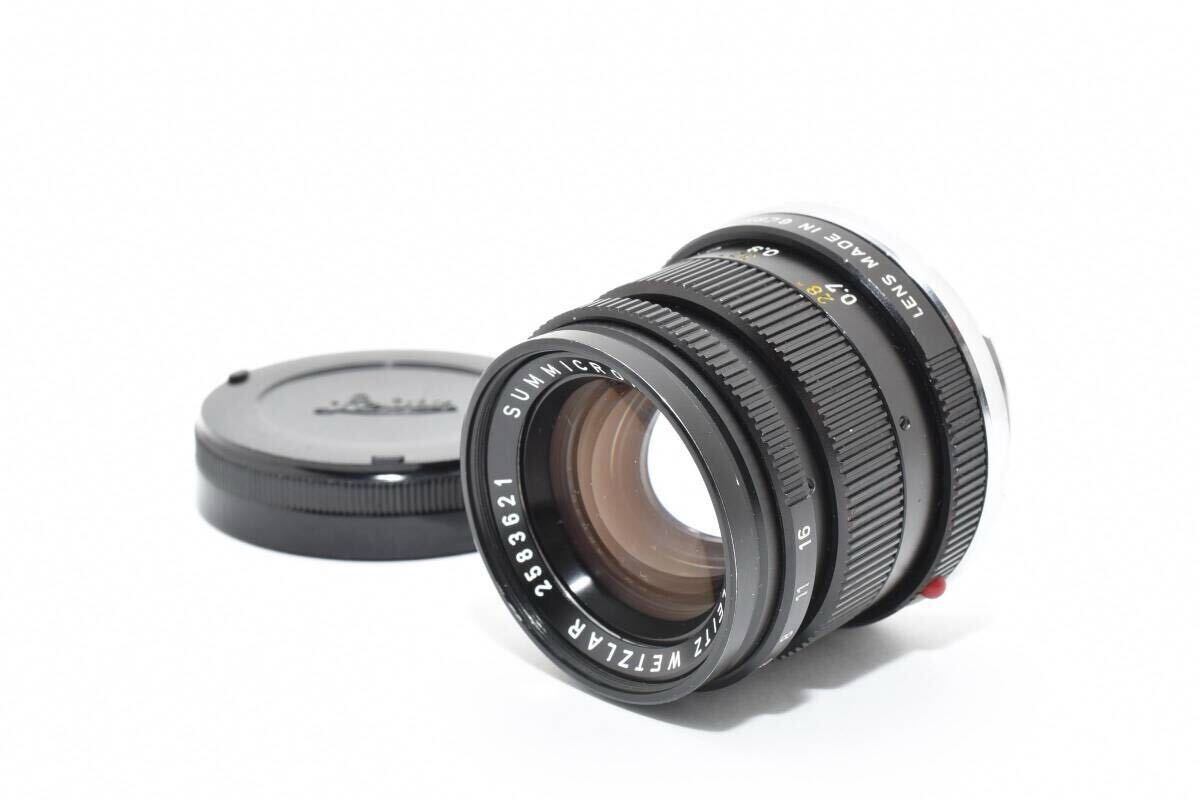 Leica 50mm F2 SUMMICRON-M Black Standard Lens Single Focus #78 [r1214351345]
