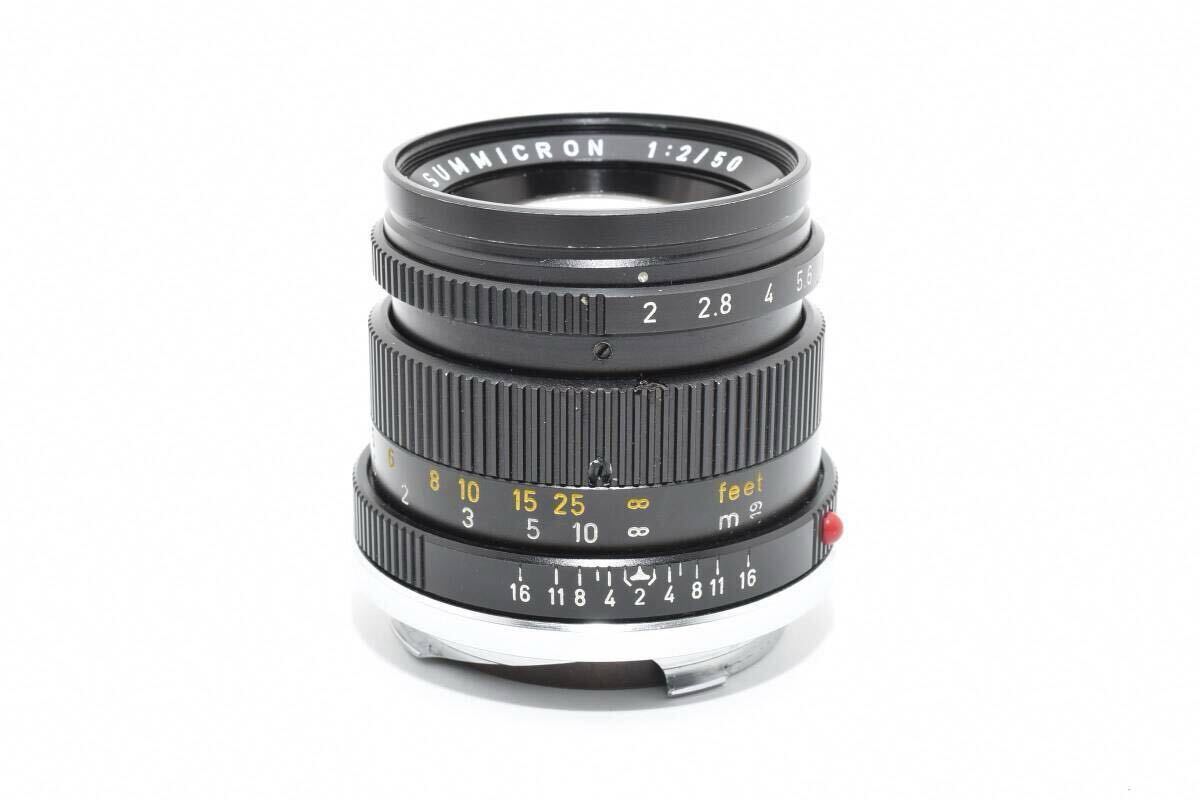 Leica 50mm F2 SUMMICRON-M Black Standard Lens Single Focus #78 [r1214351345]