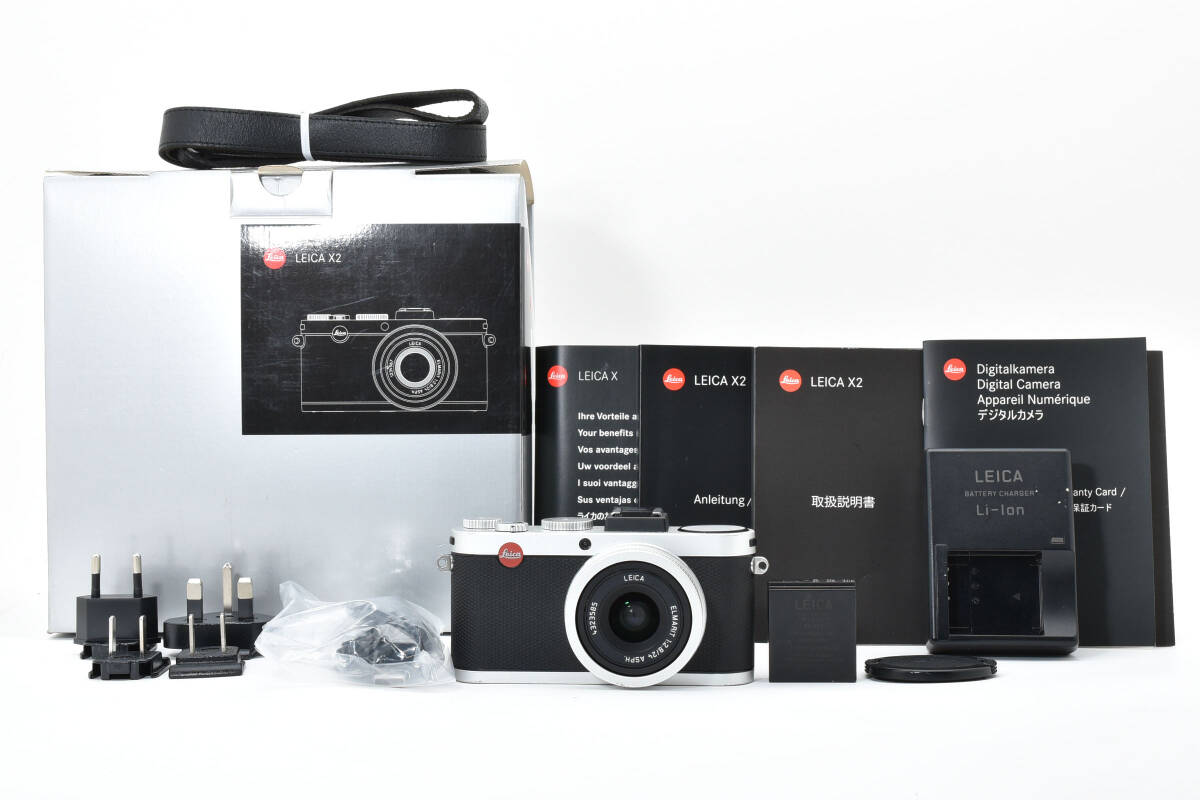 Leica X2 Digital Camera Silver 16.2 MP Compact [e1214369106]