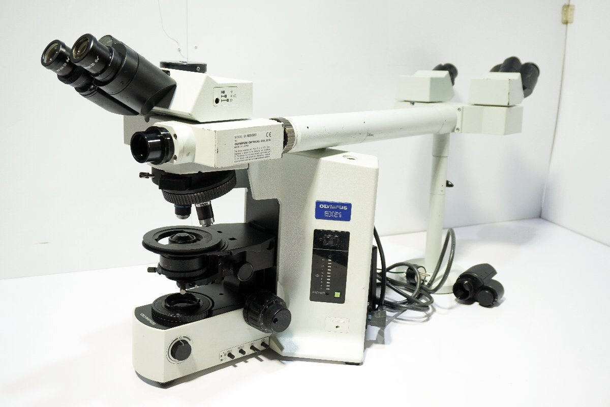Olympus BX51TF Microscope with U-MDOB3 Objective Lenses and WF10X/20 Eyepieces [q1219501281]