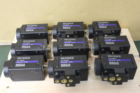 Keyence CV-200C Color CCD Camera 9 pcs [u1228479602]