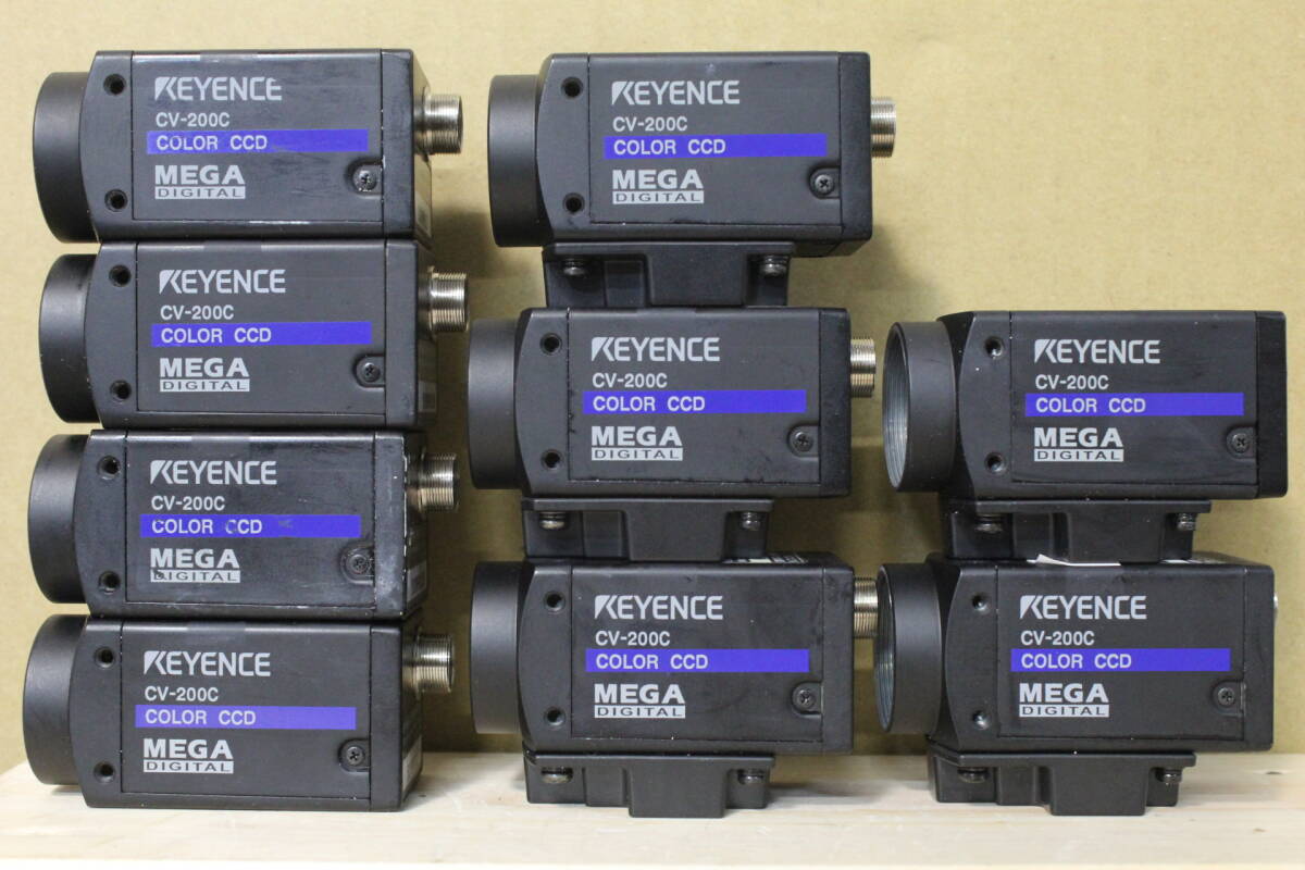 Keyence CV-200C Color CCD Camera 9 pcs [u1228479602]