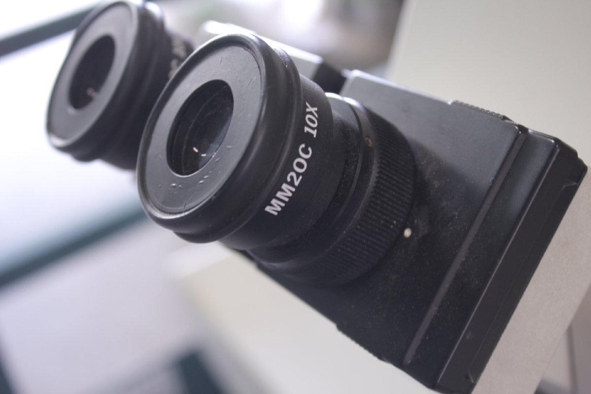 Olympus MTM250 Measuring Microscope with MM20C 10X NFK 3.3X Eyepieces (for parts or not working) [d1241249592]