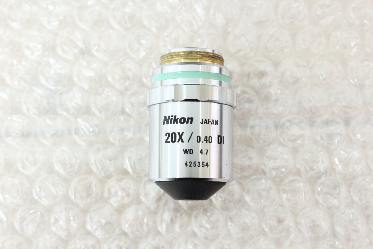 Nikon CF Plan 20X/0.40 DI ∞/0 EPI WD 4.7 Objective Lens (for parts or not working) [s1246802679]