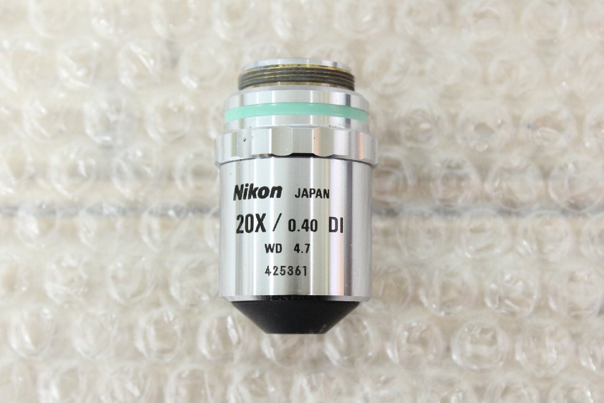 Nikon CF Plan 20X/0.40 DI ∞/0 EPI WD 4.7 Objective Lens (for parts or not working) [k1246795879]