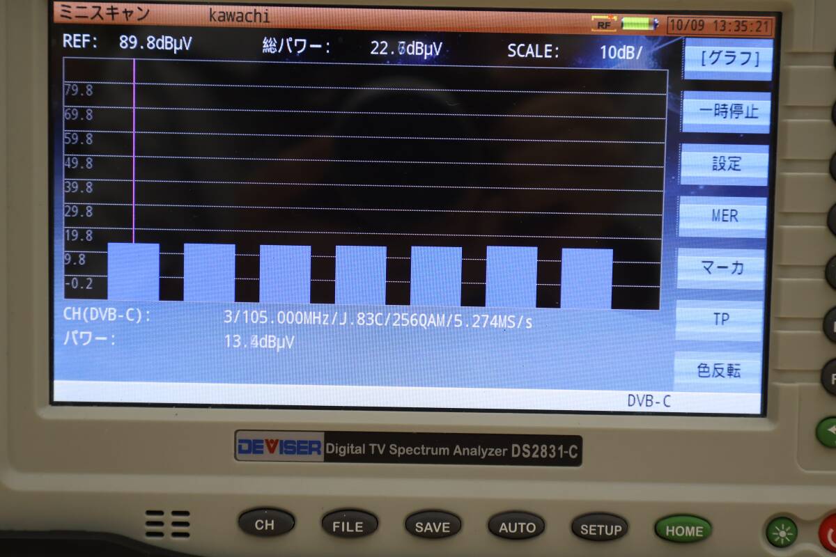 M1781 P DEVISER DS2831-C TV Spectrum Analyzer with Carrying Bag and Charger [h1247963766]