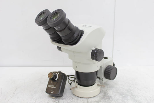 Olympus SZ61 Stereo Microscope with Objective Lens Eyepiece Lens LED Controller SZ2-STB2 WHS20X/12.5 GR10 (for parts or not working) [r1248318032]